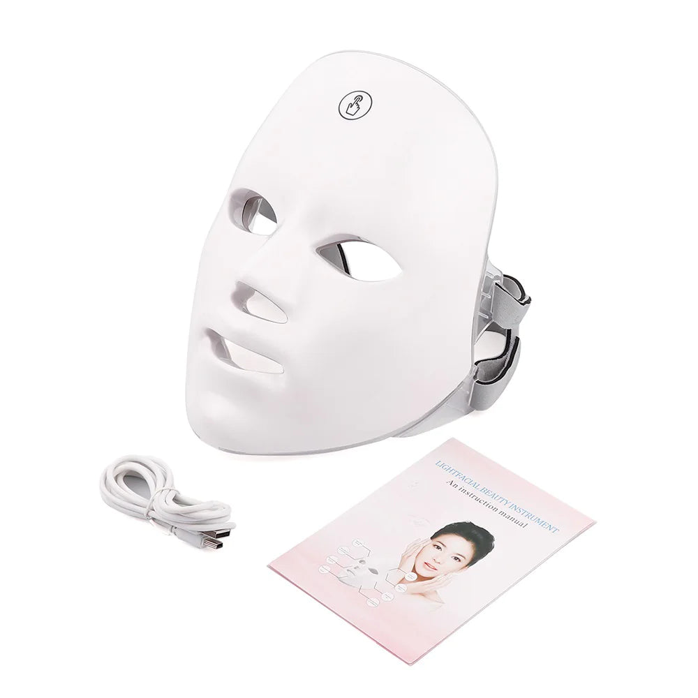 LED Facial Beauty Device - Skin Rejuvenation & Light Therapy at Home