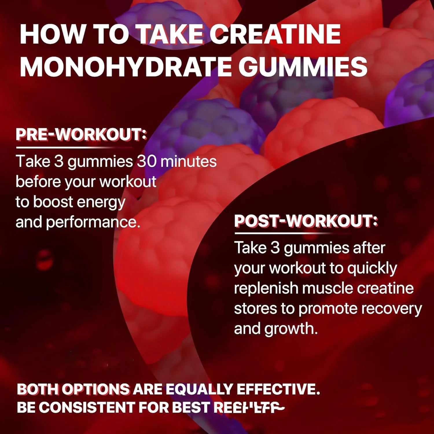 Muscle Boost Gummies - Creatine & Vitamin Supplement for Fitness
