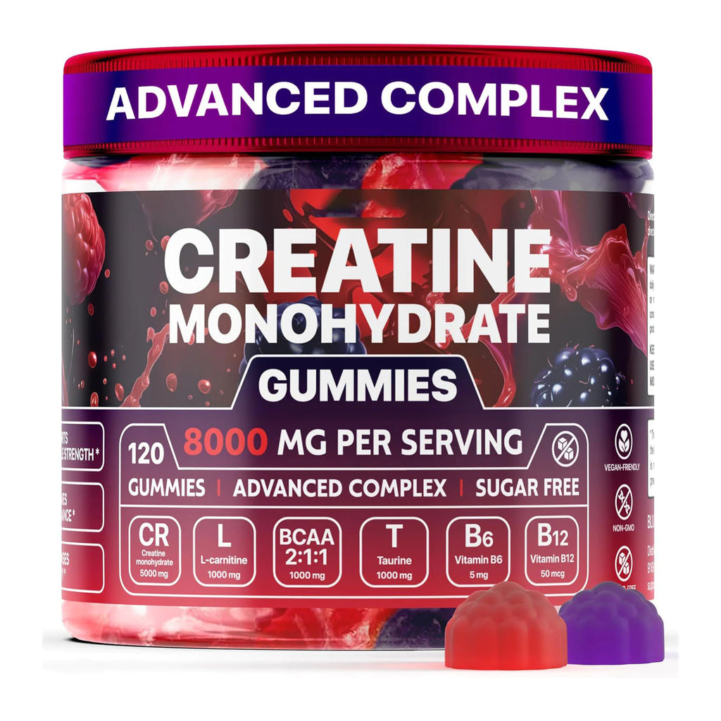 Muscle Boost Gummies - Creatine & Vitamin Supplement for Fitness