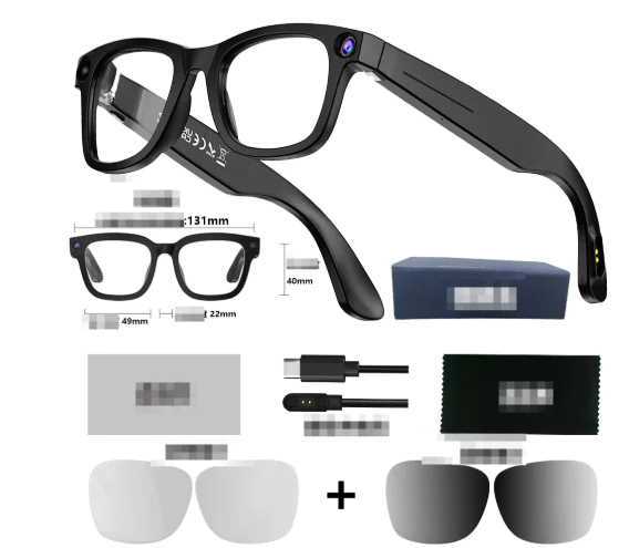 AI Camera Smart Glasses - HD Recording, Translation & Voice Calls